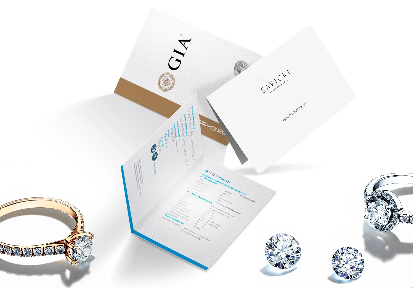 Diamond certificates